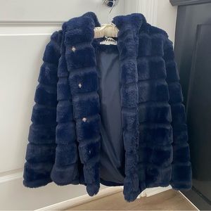 Apparis Goldie Navy Coat - Small